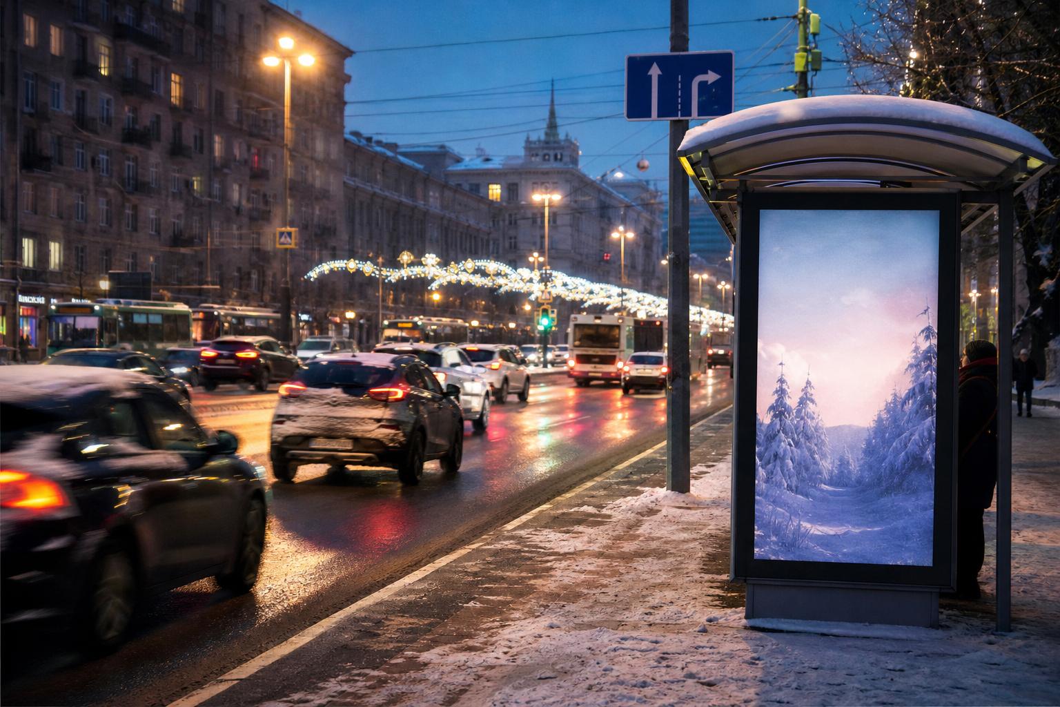 zimnyaya-naruzhnaya-reklama-reklama-v-holodnyj-sezon-osveshhenie-bilbordov-zimoj-osobennosti-ooh-zimoj-razmeshhenie-reklamy-v-korotkij-den